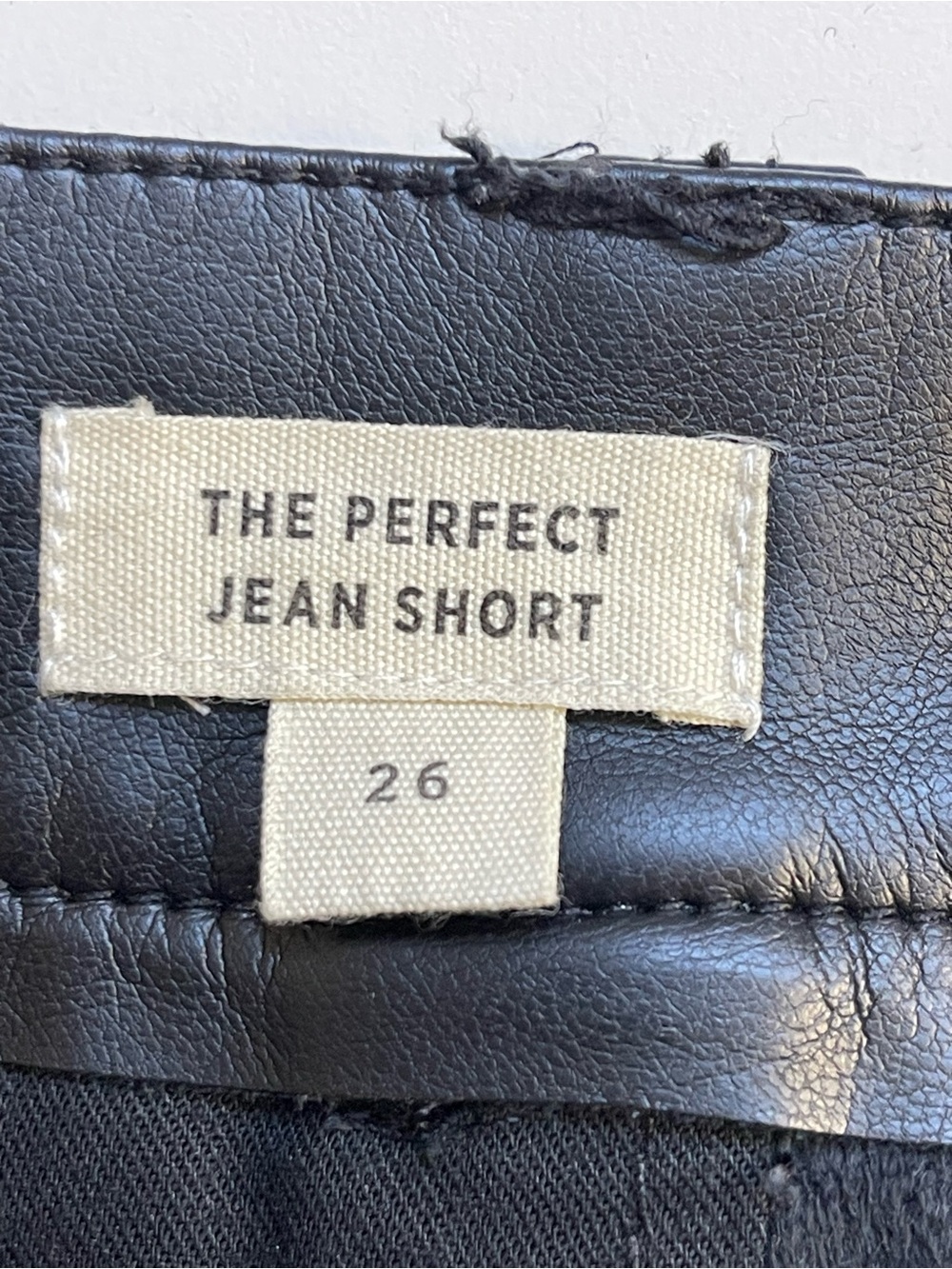 Madewell The Perfect Vintage faux leather jean short. 26 - Picture 10 of 11